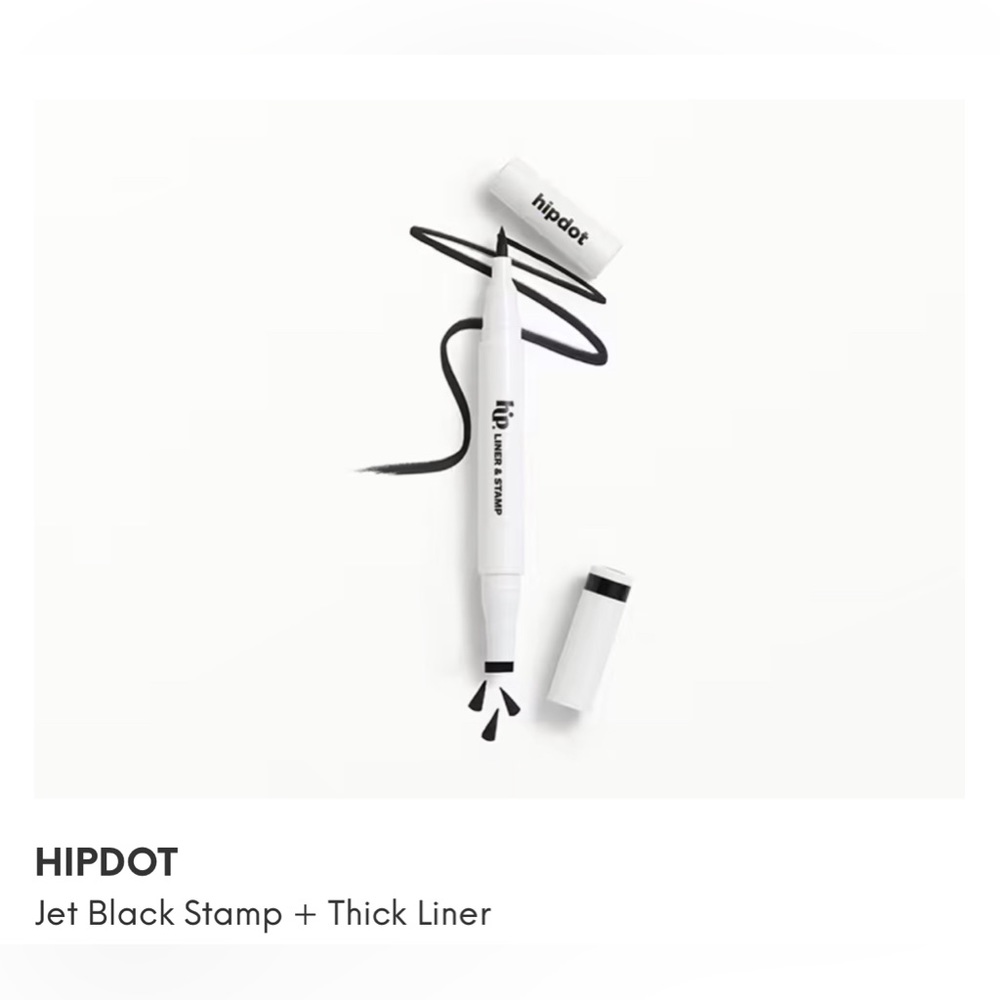 HIPDOT Jet Black Stamp + Thick Liner